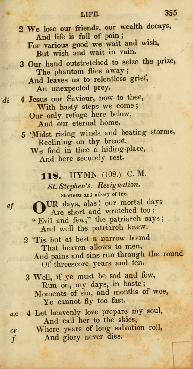 Psalms and Hymns, Adapted to Public Worship: and approved by the General Assembly of the Presbyterian Church in the United States of America: the latter being arranged according to subjects... page 355