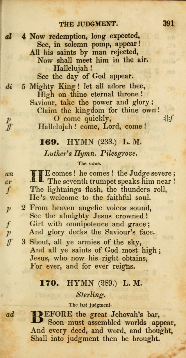 Psalms and Hymns, Adapted to Public Worship: and approved by the General Assembly of the Presbyterian Church in the United States of America: the latter being arranged according to subjects... page 391