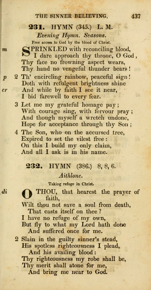Psalms and Hymns, Adapted to Public Worship: and approved by the General Assembly of the Presbyterian Church in the United States of America: the latter being arranged according to subjects... page 437