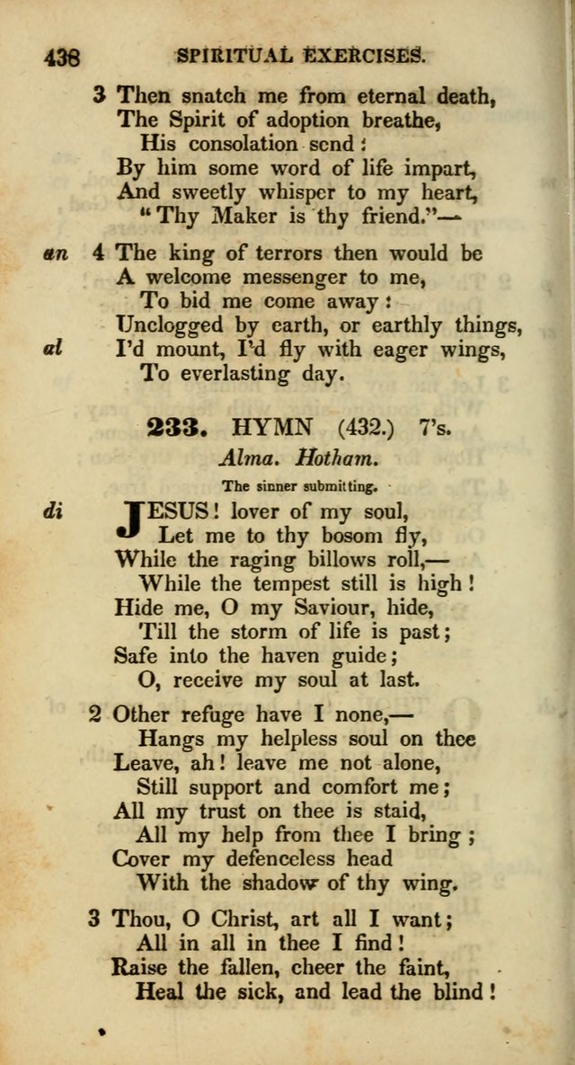 Psalms and Hymns, Adapted to Public Worship: and approved by the General Assembly of the Presbyterian Church in the United States of America: the latter being arranged according to subjects... page 438