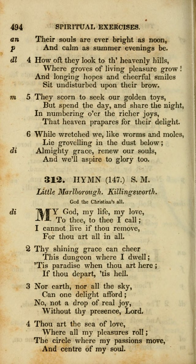 Psalms and Hymns, Adapted to Public Worship: and approved by the General Assembly of the Presbyterian Church in the United States of America: the latter being arranged according to subjects... page 496