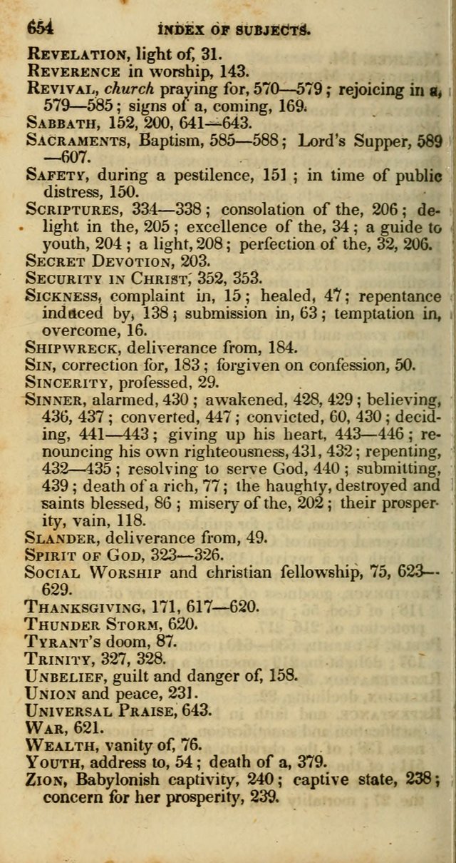 Psalms and Hymns, Adapted to Public Worship: and approved by the General Assembly of the Presbyterian Church in the United States of America: the latter being arranged according to subjects... page 658