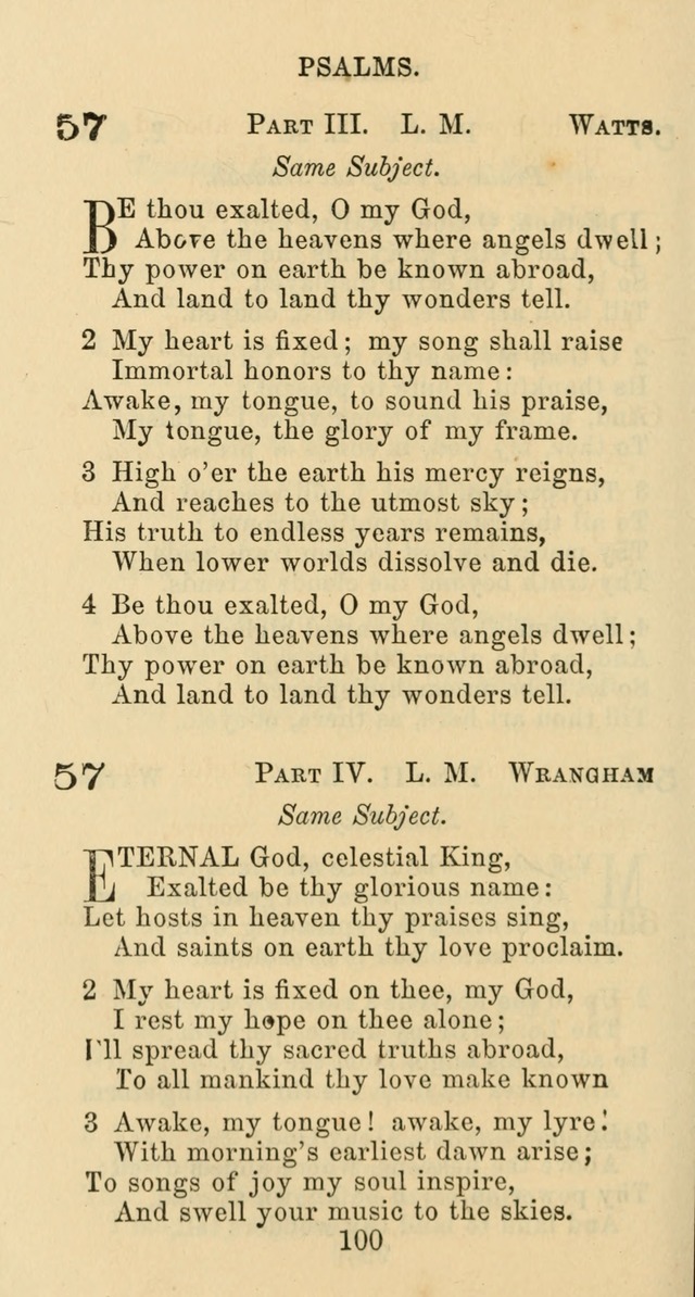 Psalms and Hymns: adapted to social, private and public worship in the Cumberland Presbyterian Chruch page 100