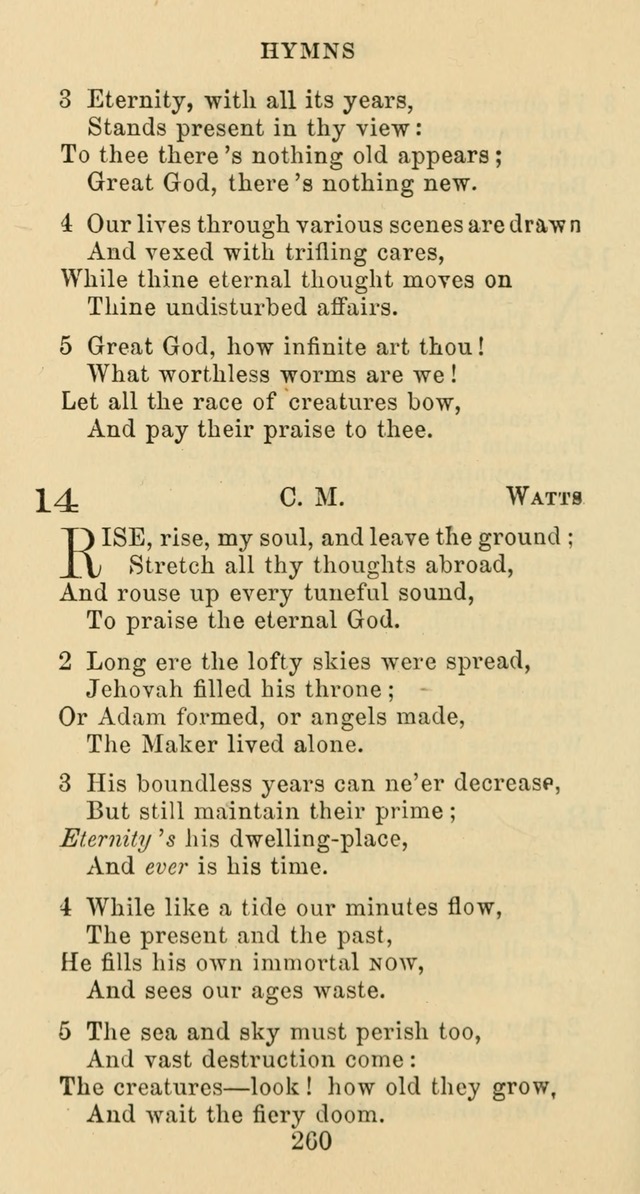 Psalms and Hymns: adapted to social, private and public worship in the Cumberland Presbyterian Chruch page 260