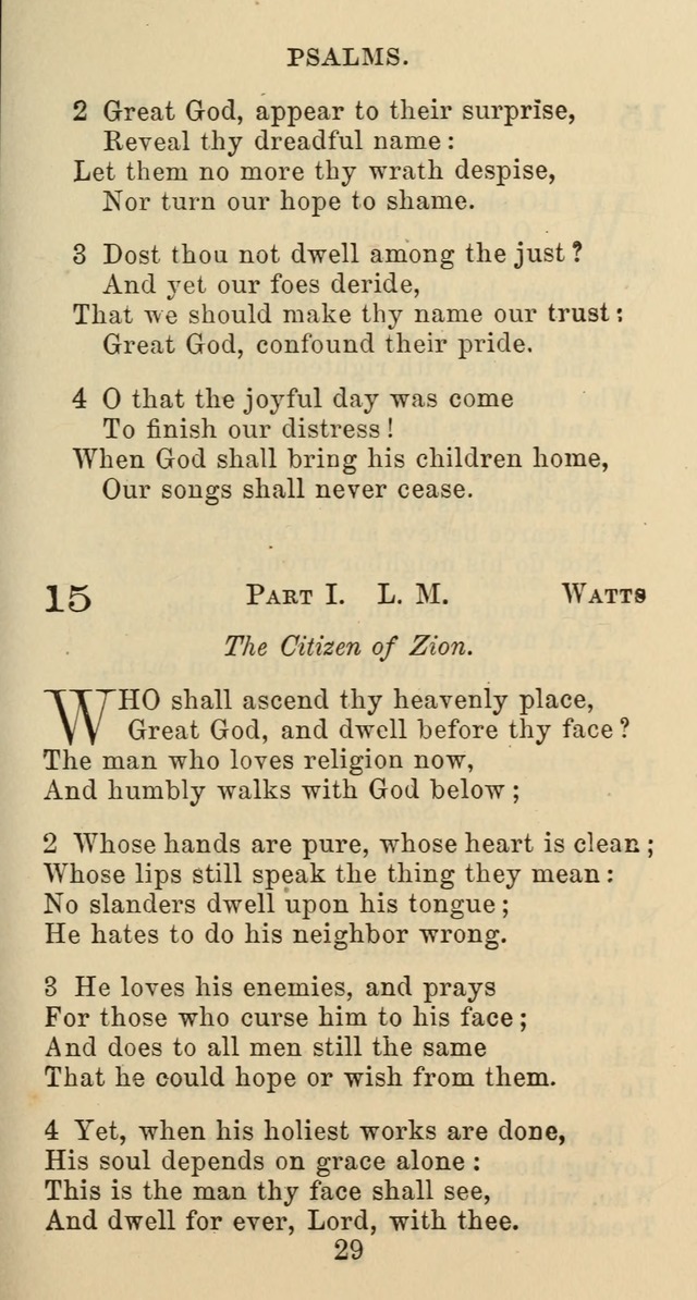 Psalms and Hymns: adapted to social, private and public worship in the Cumberland Presbyterian Chruch page 29