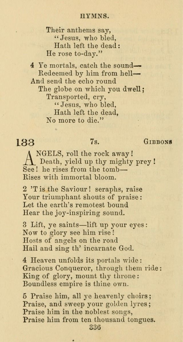 Psalms and Hymns: adapted to social, private and public worship in the Cumberland Presbyterian Chruch page 336