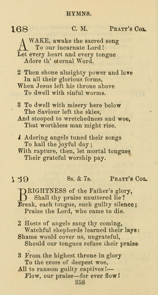 Psalms and Hymns: adapted to social, private and public worship in the Cumberland Presbyterian Chruch page 358
