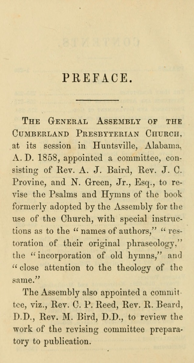Psalms and Hymns: adapted to social, private and public worship in the Cumberland Presbyterian Chruch page 4