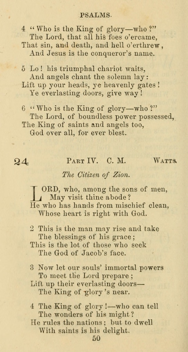 Psalms and Hymns: adapted to social, private and public worship in the Cumberland Presbyterian Chruch page 50