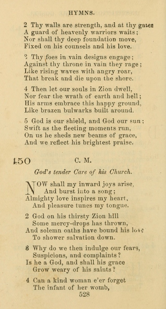 Psalms and Hymns: adapted to social, private and public worship in the Cumberland Presbyterian Chruch page 528