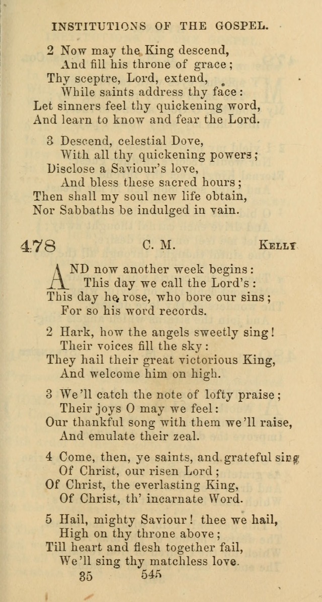Psalms and Hymns: adapted to social, private and public worship in the Cumberland Presbyterian Chruch page 545