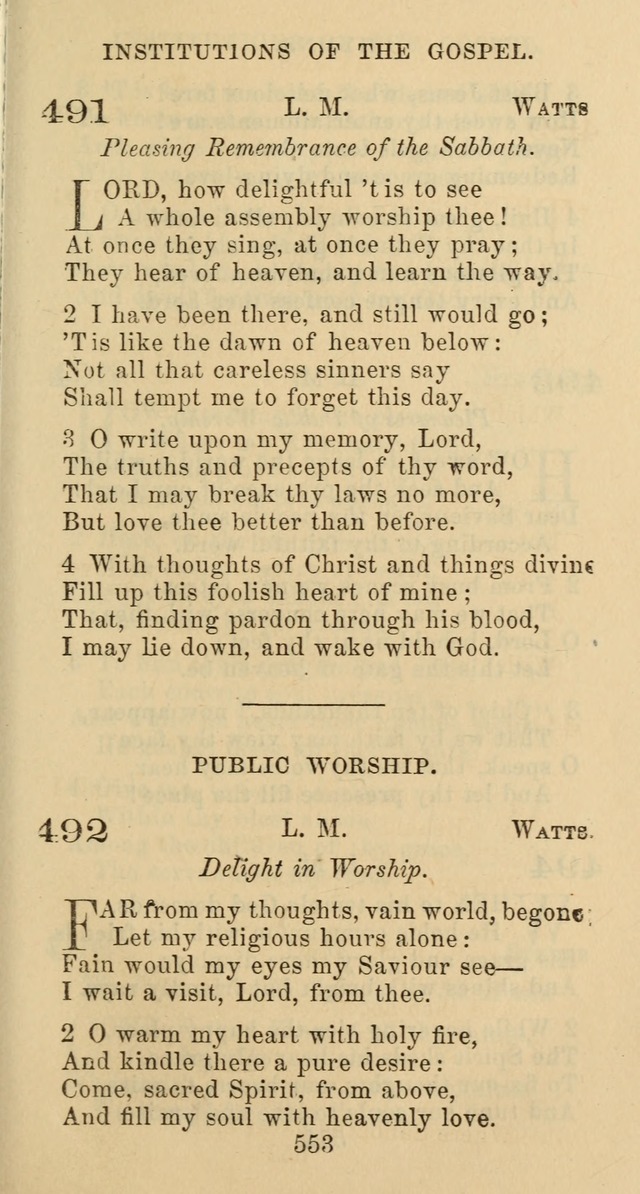 Psalms and Hymns: adapted to social, private and public worship in the Cumberland Presbyterian Chruch page 553