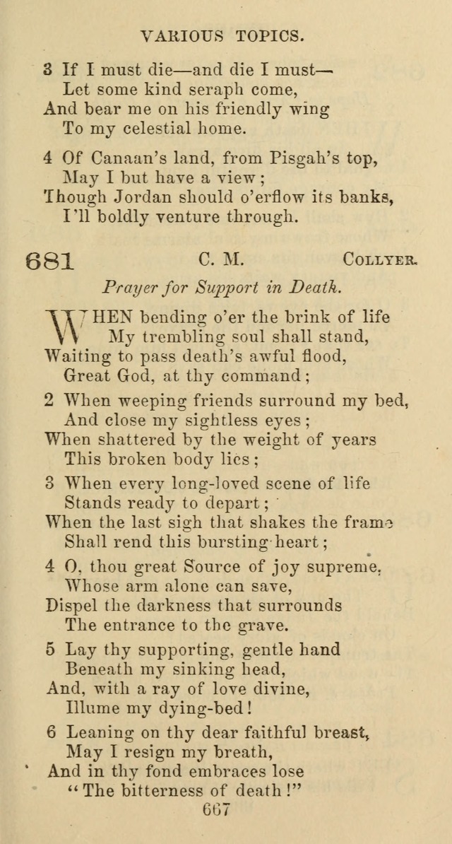 Psalms and Hymns: adapted to social, private and public worship in the Cumberland Presbyterian Chruch page 667