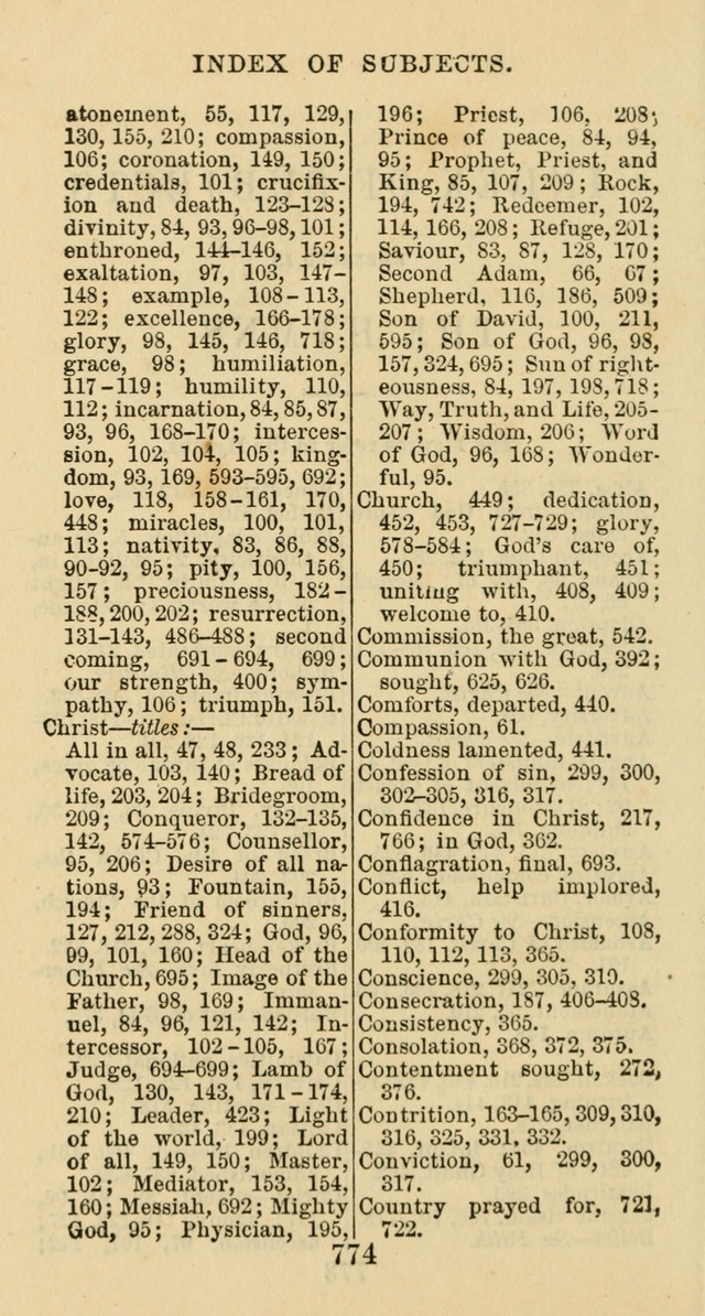 Psalms and Hymns: adapted to social, private and public worship in the Cumberland Presbyterian Chruch page 774