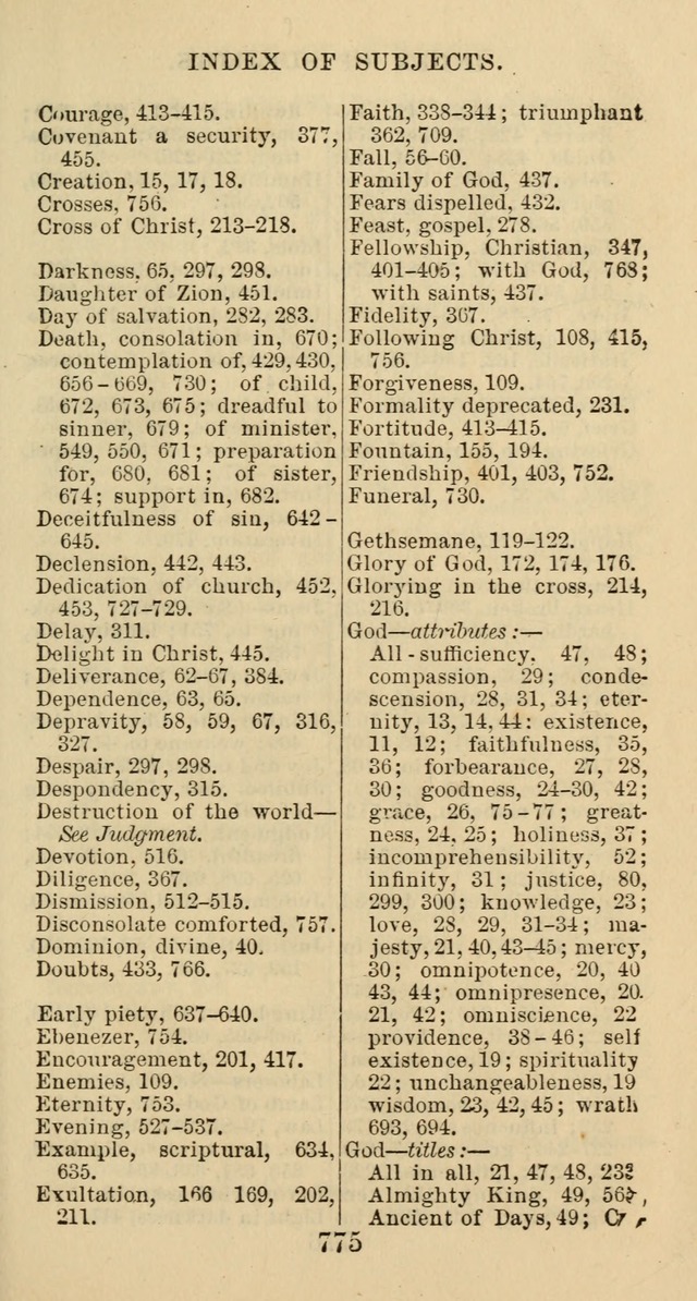 Psalms and Hymns: adapted to social, private and public worship in the Cumberland Presbyterian Chruch page 775