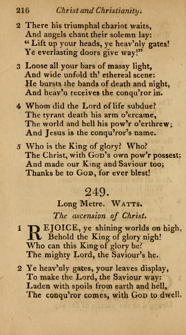 The Philadelphia Hymn Book; or, a selection of sacred poetry, consisting of psalms and hymns from Watts...and others, adapted to public and private devotion page 249