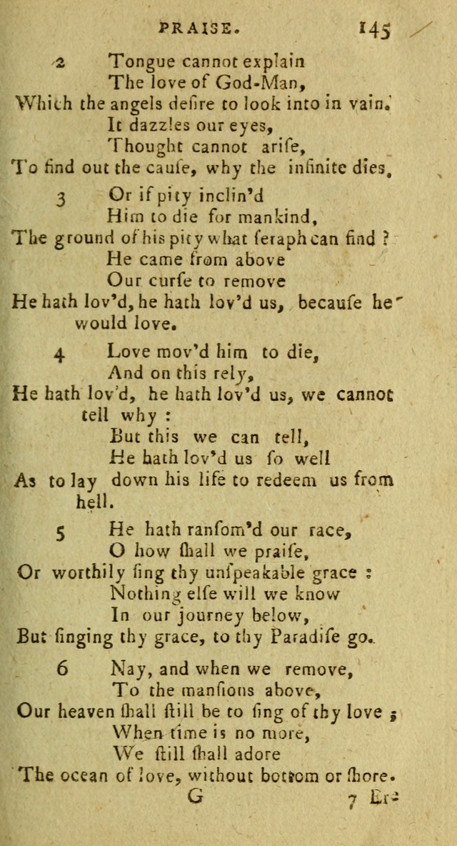 A Pocket Hymn Book: designed as a constant companion for the pious, collected from various authors (9th ed.) page 145