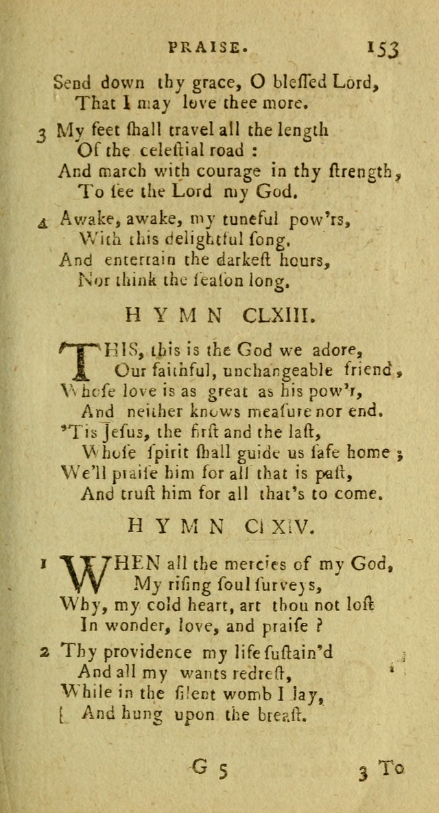 A Pocket Hymn Book: designed as a constant companion for the pious, collected from various authors (9th ed.) page 153