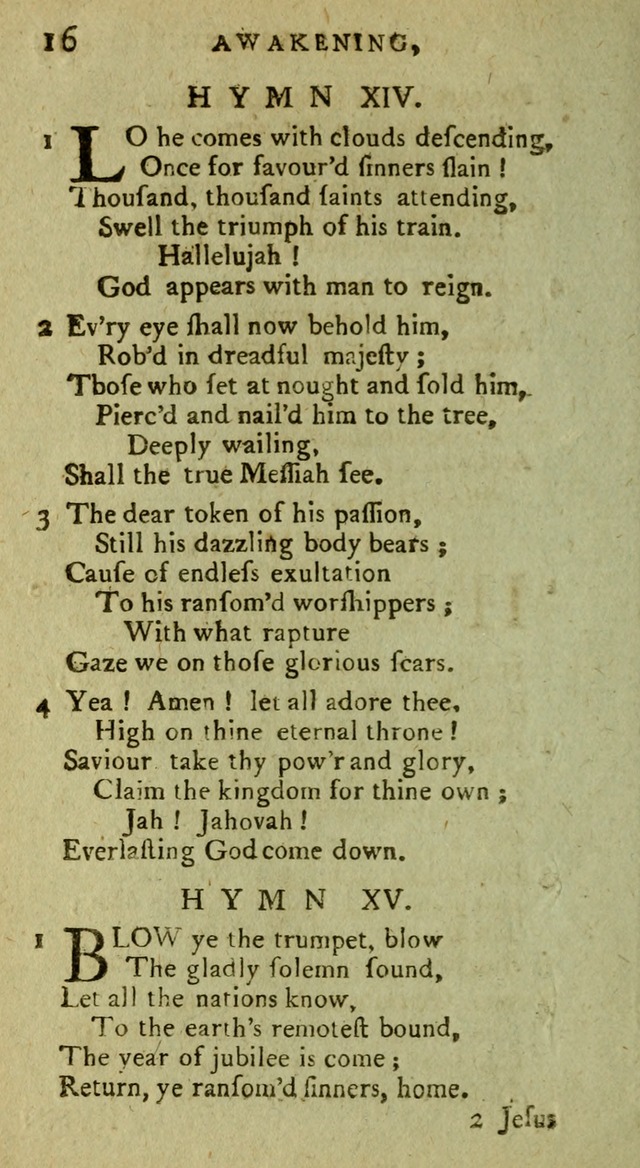 A Pocket Hymn Book: designed as a constant companion for the pious, collected from various authors (9th ed.) page 16