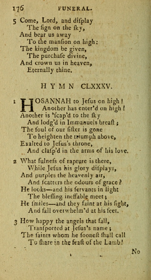 A Pocket Hymn Book: designed as a constant companion for the pious, collected from various authors (9th ed.) page 176