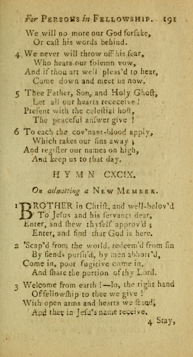 A Pocket Hymn Book: designed as a constant companion for the pious, collected from various authors (9th ed.) page 191