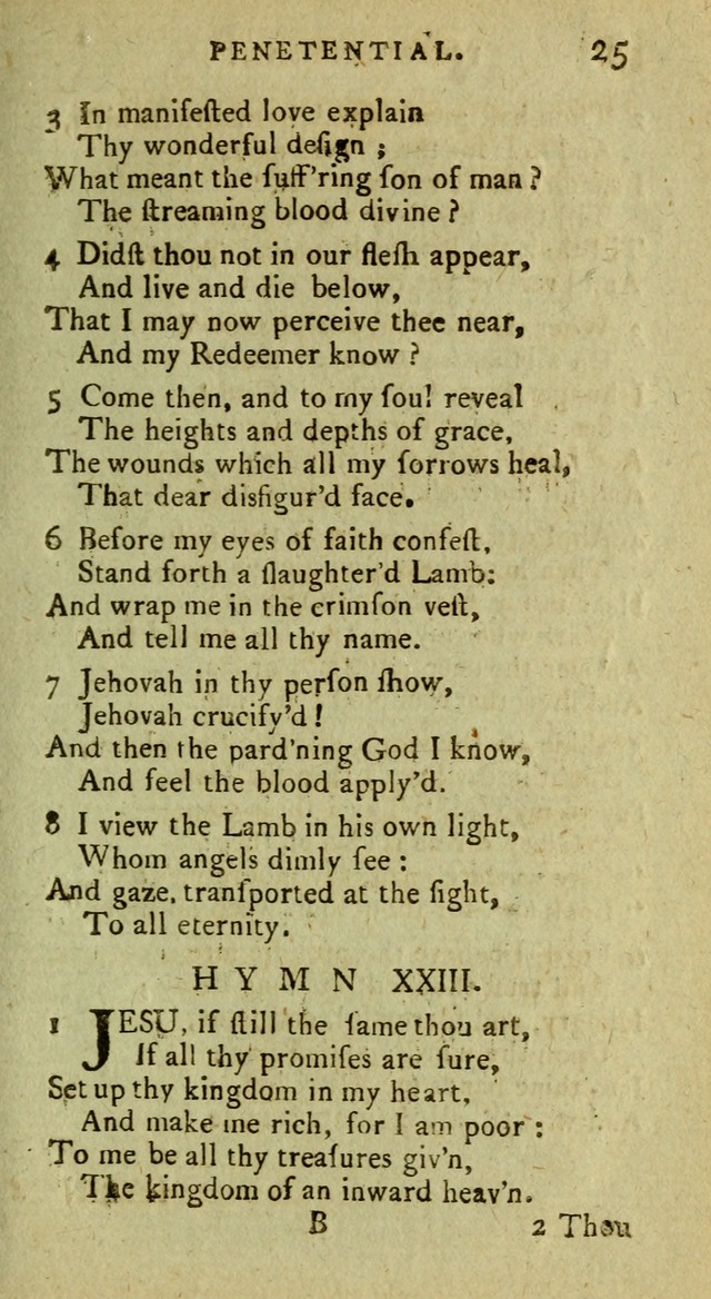 A Pocket Hymn Book: designed as a constant companion for the pious, collected from various authors (9th ed.) page 25
