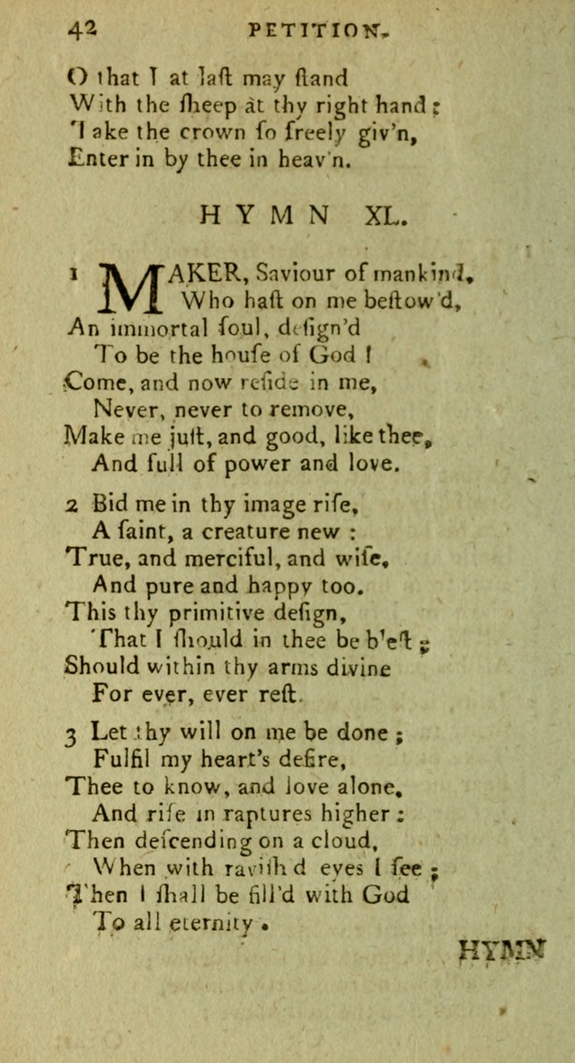 A Pocket Hymn Book: designed as a constant companion for the pious, collected from various authors (9th ed.) page 42