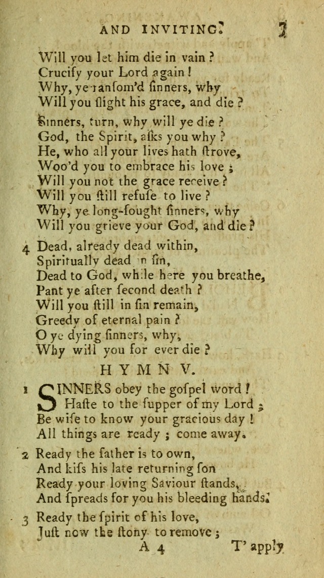 A Pocket Hymn Book: designed as a constant companion for the pious, collected from various authors (9th ed.) page 7