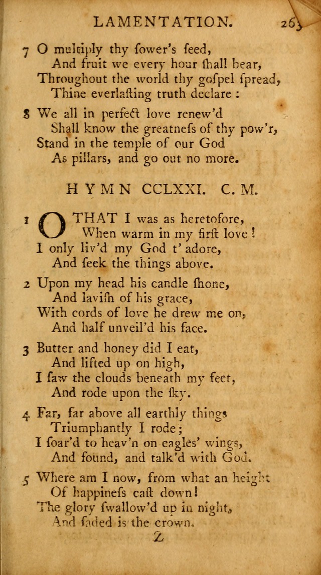 A Pocket Hymn-book: designed as a constant companion for the pious, collected from various authors (18th ed.) page 257