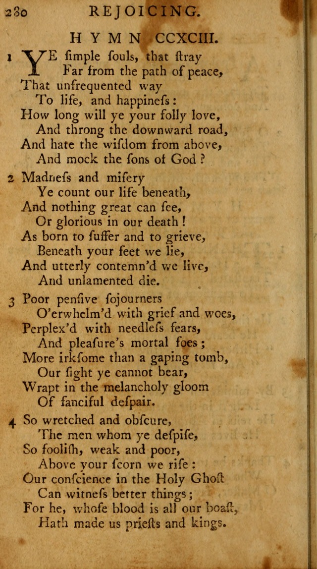 A Pocket Hymn-book: designed as a constant companion for the pious, collected from various authors (18th ed.) page 274