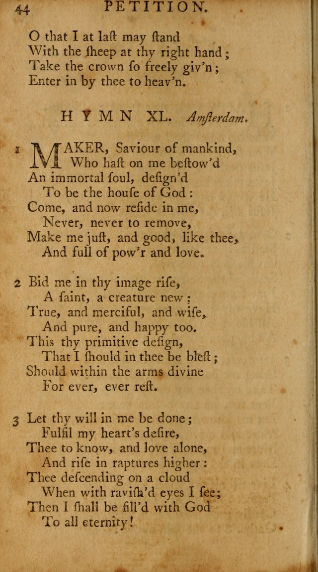A Pocket Hymn-book: designed as a constant companion for the pious, collected from various authors (18th ed.) page 46