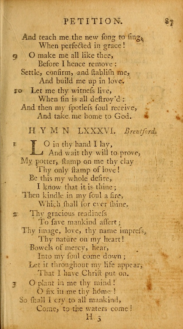 A Pocket Hymn-book: designed as a constant companion for the pious, collected from various authors (18th ed.) page 89