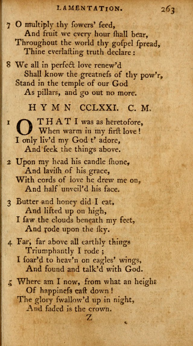 A Pocket Hymn-Book: designed as a constant companion for the pious: collected from various authors. (21st ed.) page 263