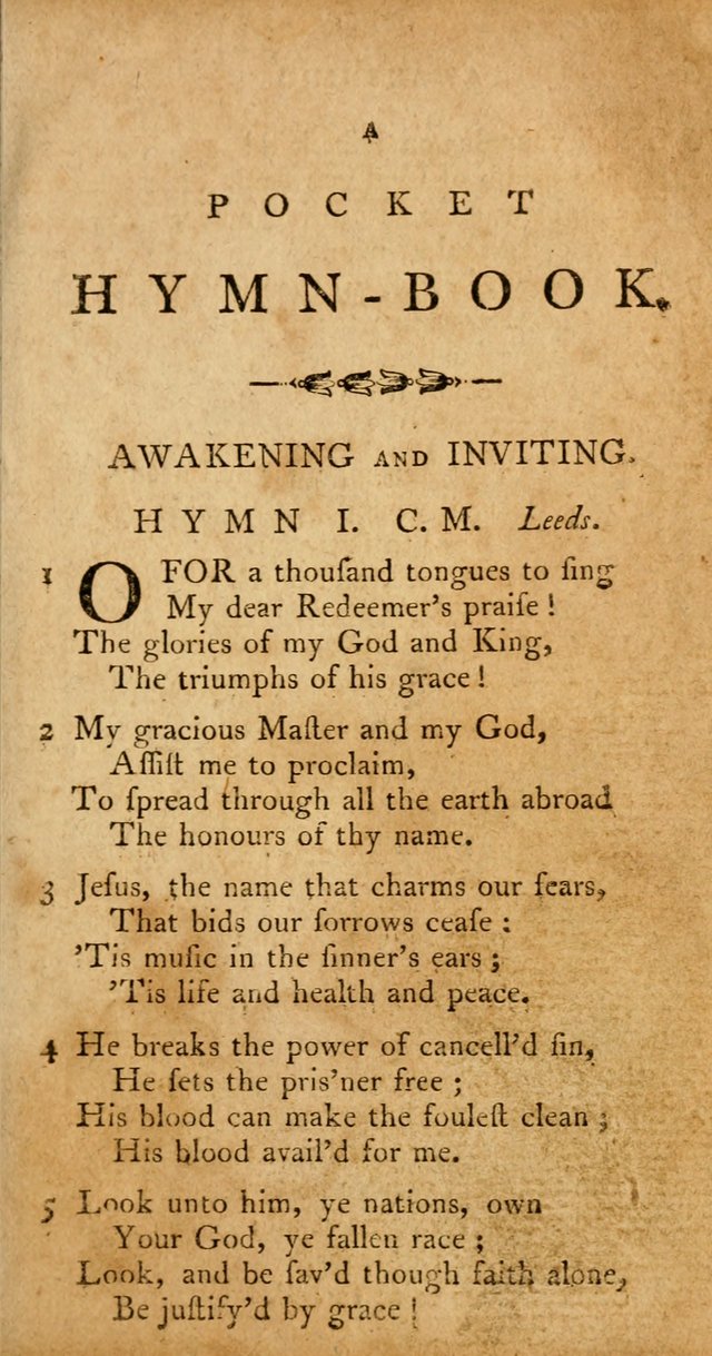 A Pocket Hymn-Book: designed as a constant companion for the pious: collected from various authors. (21st ed.) page 5