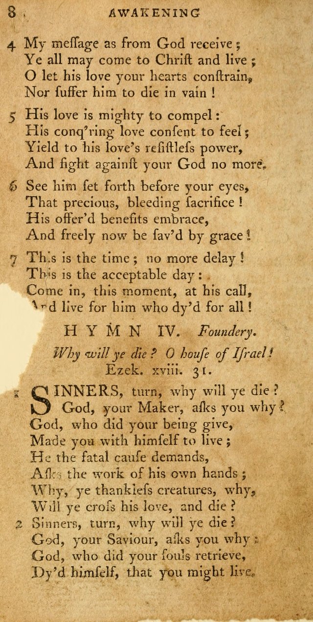 A Pocket Hymn-Book: designed as a constant companion for the pious: collected from various authors. (21st ed.) page 8