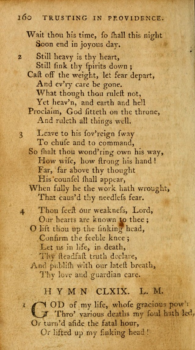 A Pocket Hymn Book, Designed as a Constant Companion for the Pious,  Collected from Various Authors. 28th ed. page 160