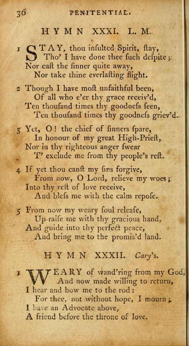 A Pocket Hymn Book, Designed as a Constant Companion for the Pious,  Collected from Various Authors. 28th ed. page 36