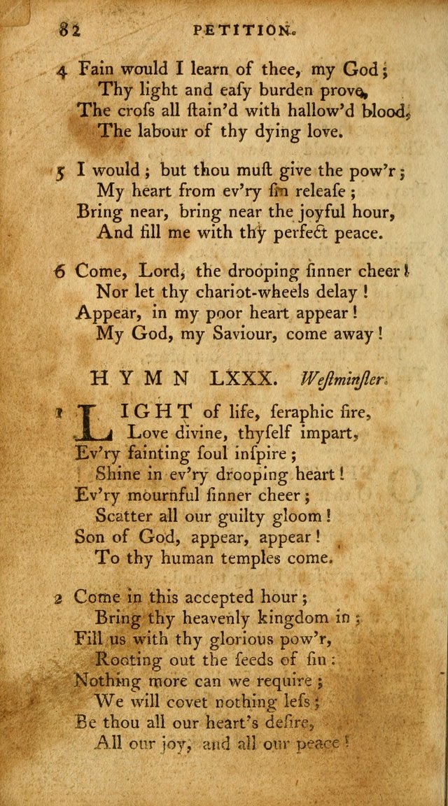 A Pocket Hymn Book, Designed as a Constant Companion for the Pious,  Collected from Various Authors. 28th ed. page 82