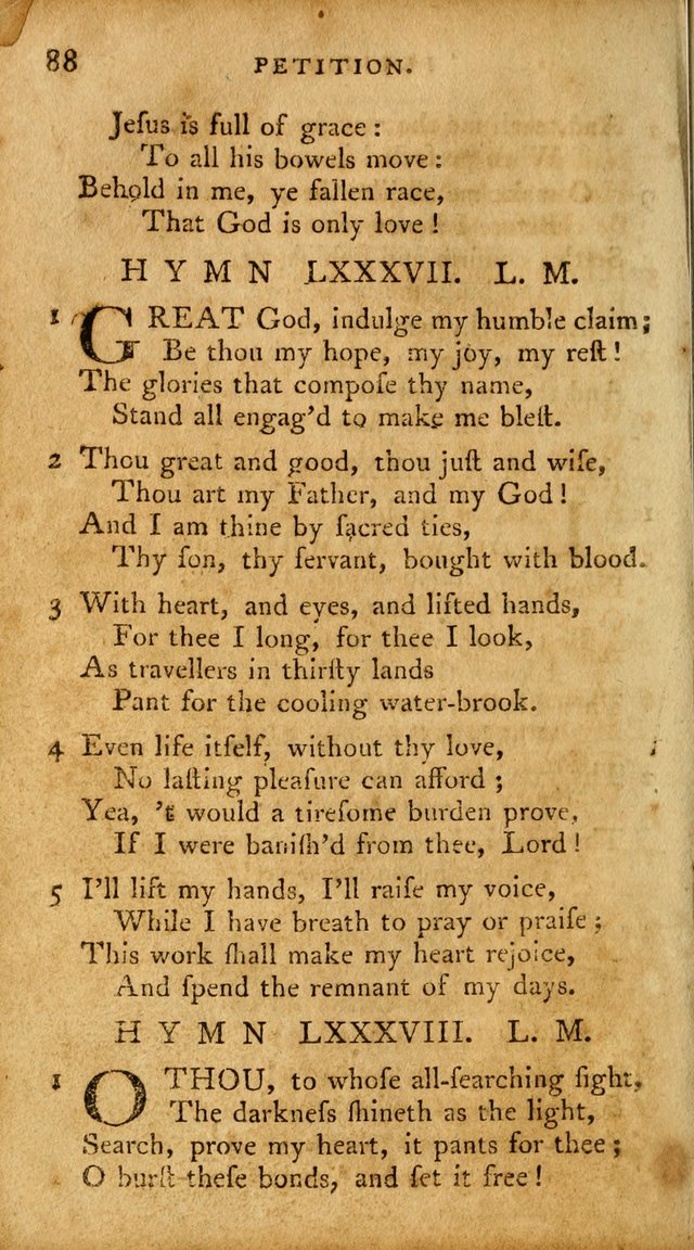 A Pocket Hymn Book, Designed as a Constant Companion for the Pious,  Collected from Various Authors. 28th ed. page 88