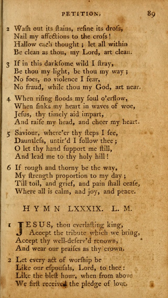 A Pocket Hymn Book, Designed as a Constant Companion for the Pious,  Collected from Various Authors. 28th ed. page 89