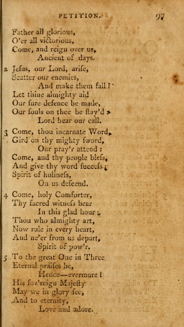A Pocket Hymn Book, Designed as a Constant Companion for the Pious,  Collected from Various Authors. 28th ed. page 97