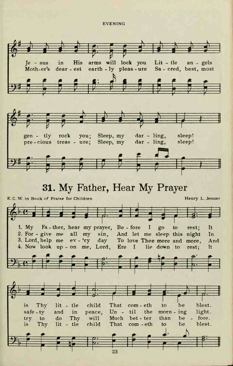 The Primary Hymn Book: Hymns and Songs for Little Children page 15