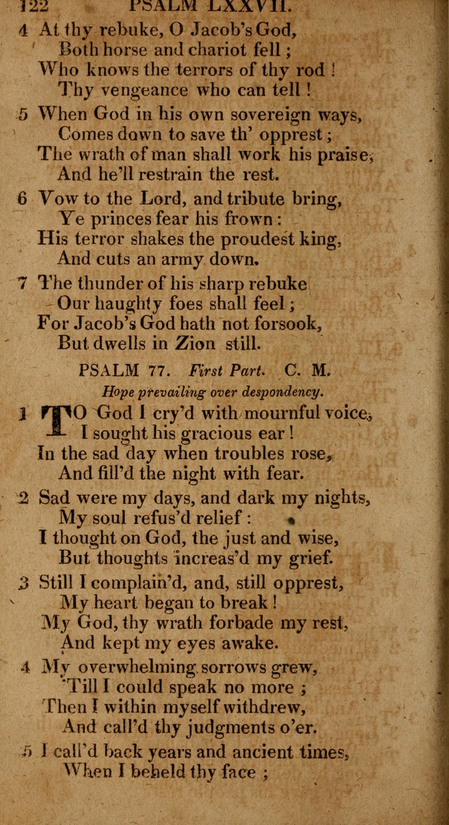 The Psalms and Hymns: with the catechism, confession of faith and liturgy of the Reformed Dutch Church in North America page 122