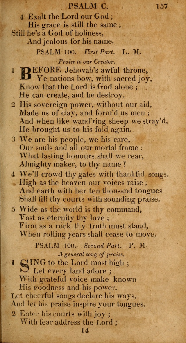 The Psalms and Hymns: with the catechism, confession of faith and liturgy of the Reformed Dutch Church in North America page 157