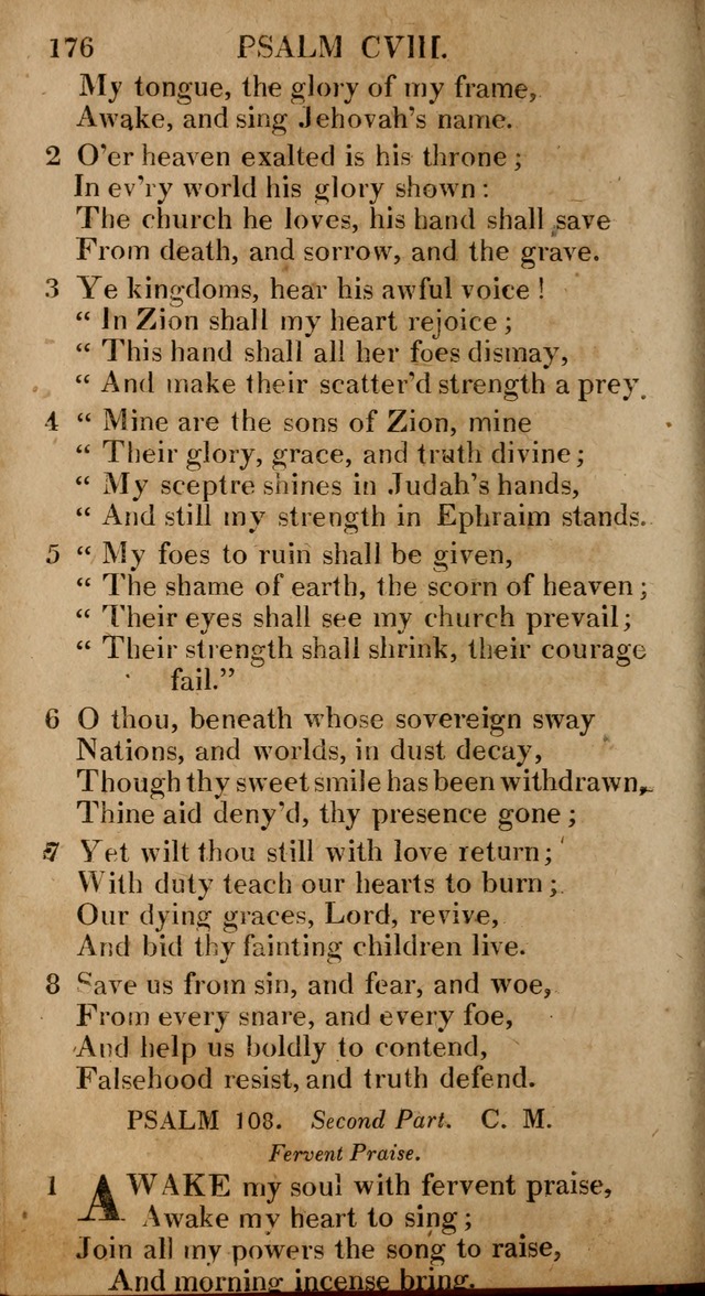 The Psalms and Hymns: with the catechism, confession of faith and liturgy of the Reformed Dutch Church in North America page 176