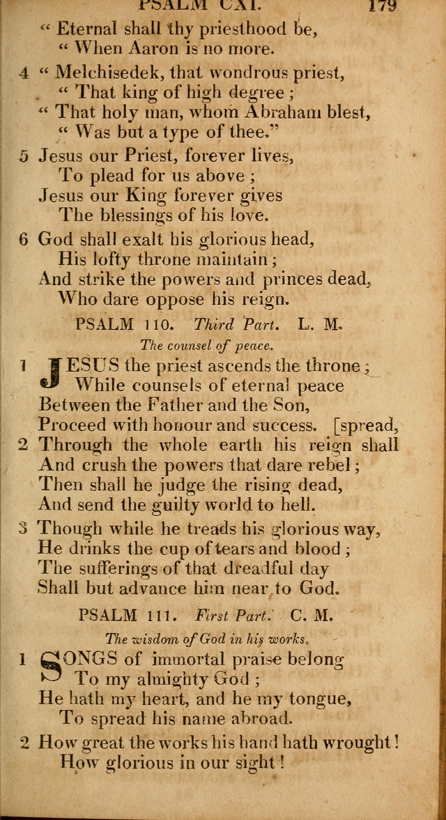 The Psalms and Hymns: with the catechism, confession of faith and liturgy of the Reformed Dutch Church in North America page 179