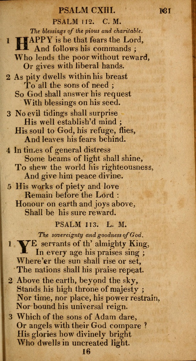 The Psalms and Hymns: with the catechism, confession of faith and liturgy of the Reformed Dutch Church in North America page 181