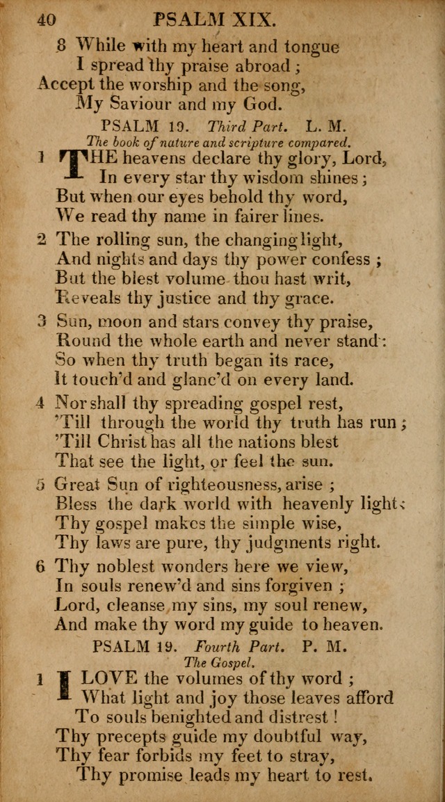 The Psalms and Hymns: with the catechism, confession of faith and liturgy of the Reformed Dutch Church in North America page 40