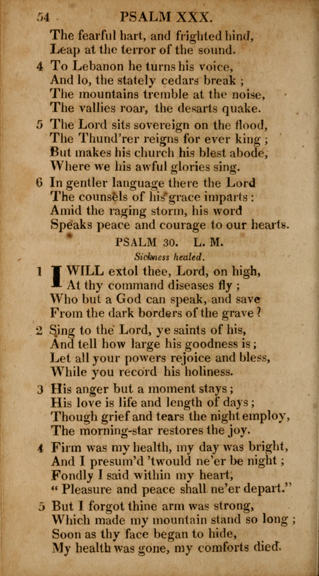 The Psalms and Hymns: with the catechism, confession of faith and liturgy of the Reformed Dutch Church in North America page 54
