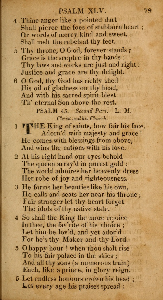 The Psalms and Hymns: with the catechism, confession of faith and liturgy of the Reformed Dutch Church in North America page 79